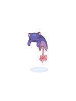 Navy Drooping Kitty